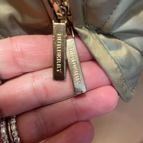 Burberry Gold Quilted Jacket - Size Small - Picture 4 of 6